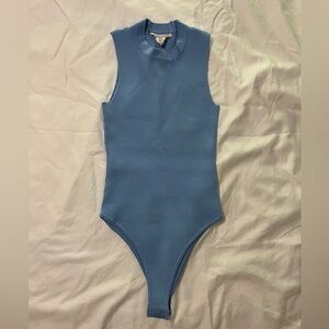 Blue Sleeveless Bodysuit